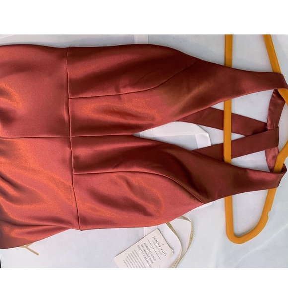 COPY - Jenny Yoo satin bridesmaid “Corrine” dress in color English Rose . Size … - Picture 5 of 6